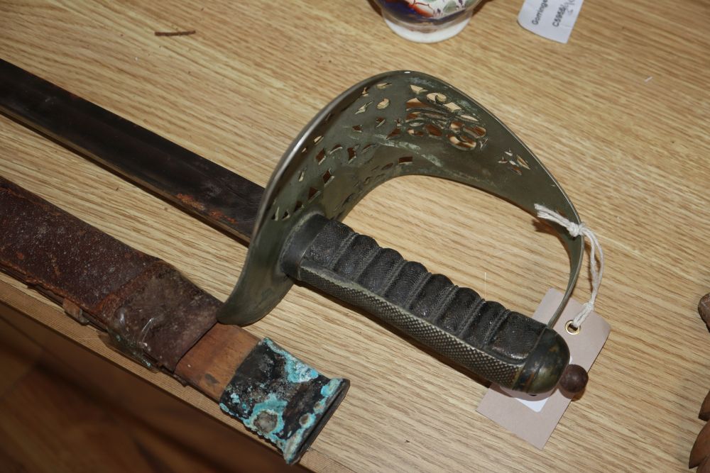 A George V cavalry sabre, GR cypher